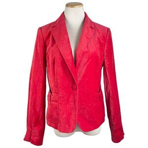 LUXURY is a State of Mind Women's Blazer Red Velvet Size 10 Special Occasion